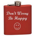 Flasks, 6 oz. Matte Red